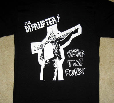 THE DISRUPTERS "Gas The Punx" T-Shirt (Small)